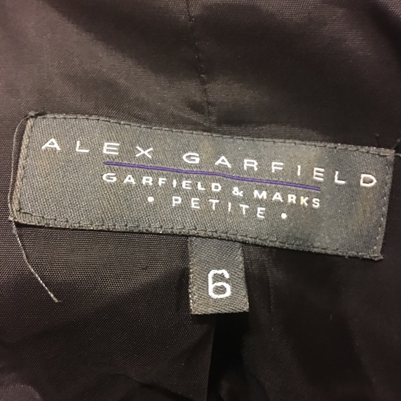 Vintage 90s Alex Garfield pin stripe career jacket - Picture 7 of 8